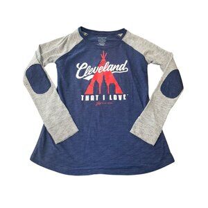 BOXERCRAFT Cleveland That I Love Women's Medium GV Art + Design Long Sleeve Tee